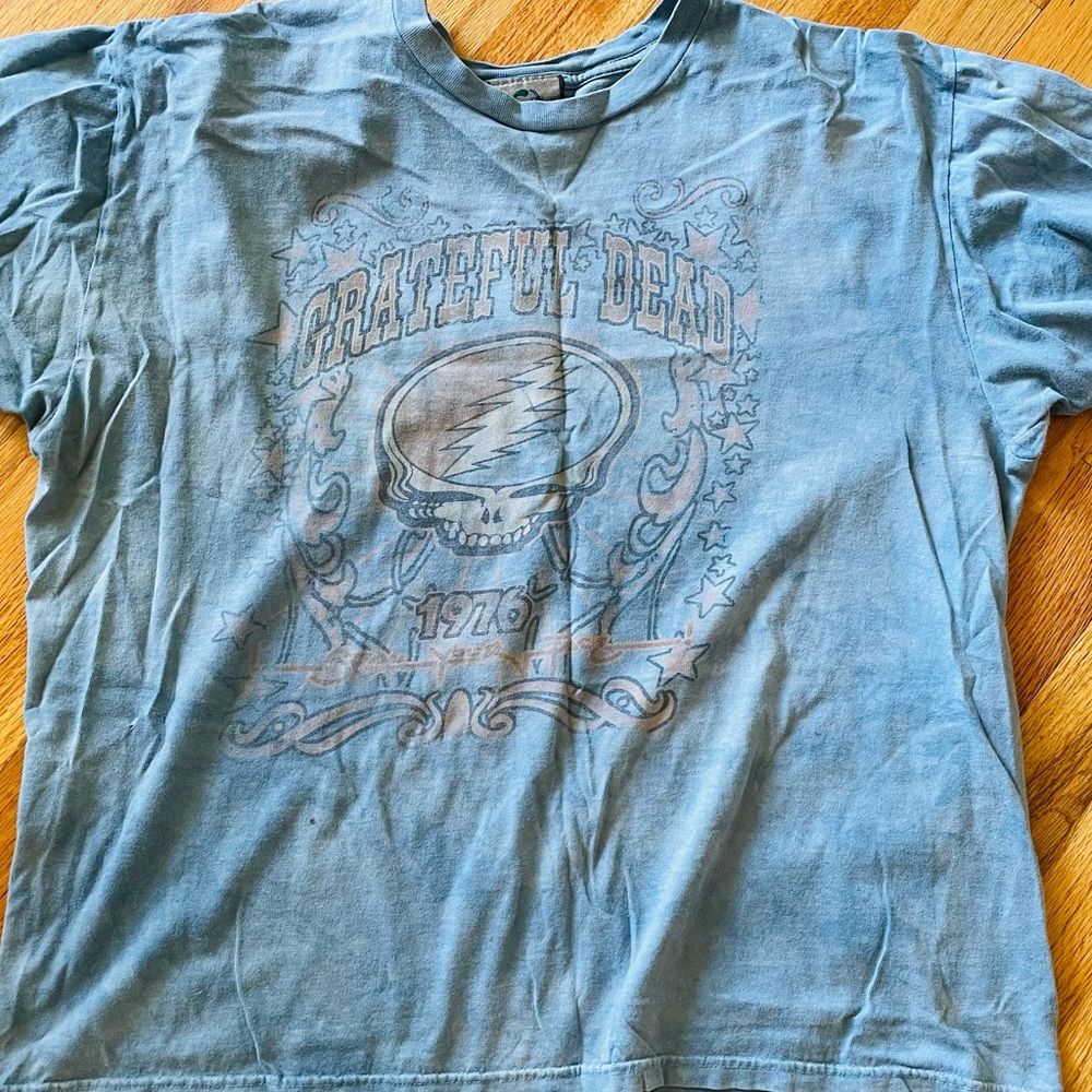 1976 Tour LIQUID BLUE Grateful Dead band tee 90s XL unisex soft tee shirt top
